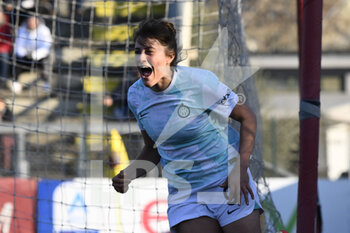 2023-02-11 - Elisa Polli of F.C. Inter Women during the 17th day of the Serie A Championship between A.S. Roma Women and F.C. Inter Women at the Stadio Tre Fontane on 11th of February, 2023 in Rome, Italy. - AS ROMA VS INTER - FC INTERNAZIONALE - ITALIAN SERIE A WOMEN - SOCCER