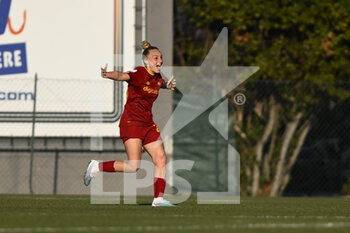 2023-02-11 - Giada Greggi of AS Roma Women during the 17th day of the Serie A Championship between A.S. Roma Women and F.C. Inter Women at the Stadio Tre Fontane on 11th of February, 2023 in Rome, Italy. - AS ROMA VS INTER - FC INTERNAZIONALE - ITALIAN SERIE A WOMEN - SOCCER