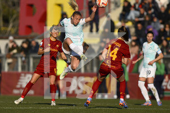 2023-02-11 - Stefanie Van Der Gragt of F.C. Inter Women during the 17th day of the Serie A Championship between A.S. Roma Women and F.C. Inter Women at the Stadio Tre Fontane on 11th of February, 2023 in Rome, Italy. - AS ROMA VS INTER - FC INTERNAZIONALE - ITALIAN SERIE A WOMEN - SOCCER