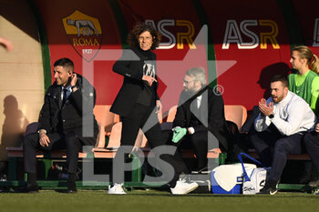 2023-02-11 - Rita Guarino of F.C. Inter Women during the 17th day of the Serie A Championship between A.S. Roma Women and F.C. Inter Women at the Stadio Tre Fontane on 11th of February, 2023 in Rome, Italy. - AS ROMA VS INTER - FC INTERNAZIONALE - ITALIAN SERIE A WOMEN - SOCCER
