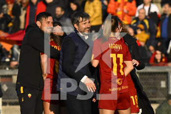 2023-02-11 - Alessandro Spugna of AS Roma Women during the 17th day of the Serie A Championship between A.S. Roma Women and F.C. Inter Women at the Stadio Tre Fontane on 11th of February, 2023 in Rome, Italy. - AS ROMA VS INTER - FC INTERNAZIONALE - ITALIAN SERIE A WOMEN - SOCCER