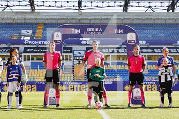 2023-02-12 - Referee (Parma Calcio) (Uc Sampdoria)in action during the match of Italian Serie A Female Championships season 22/23 at Stadio Tardini in Parma (Italy) - PARMA CALCIO VS UC SAMPDORIA - ITALIAN SERIE A WOMEN - SOCCER