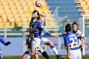 2023-02-12 - Terenzi Stefania and Niamh Farrelly (Parma Calcio) (Uc Sampdoria)in action during the match of Italian Serie A Female Championships season 22/23 at Stadio Tardini in Parma (Italy) - PARMA CALCIO VS UC SAMPDORIA - ITALIAN SERIE A WOMEN - SOCCER