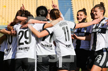 2023-02-12 - Team (Parma Calcio) (Uc Sampdoria)in action during the match of Italian Serie A Female Championships season 22/23 at Stadio Tardini in Parma (Italy) - PARMA CALCIO VS UC SAMPDORIA - ITALIAN SERIE A WOMEN - SOCCER