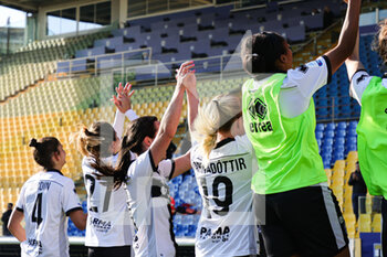 2023-02-12 - Team Parma (Parma Calcio) (Uc Sampdoria)in action during the match of Italian Serie A Female Championships season 22/23 at Stadio Tardini in Parma (Italy) - PARMA CALCIO VS UC SAMPDORIA - ITALIAN SERIE A WOMEN - SOCCER