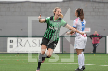 2023-02-25 - Tamar Dongus of US Sassuolo rejoices after scoring a goal of 0-2  during the Italy Women Serie A football between Pomigliano Calcio and US Sassuolo  at Stadio Comunale di Palma Campania  - POMIGLIANO CALCIO VS US SASSUOLO - ITALIAN SERIE A WOMEN - SOCCER