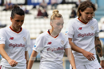 2023-04-15 - Roma Lucia Di Guglielmo, Giada Greggi and Elena Linari - INTER FC INTERNAZIONALE VS AS ROMA - ITALIAN SERIE A WOMEN - SOCCER