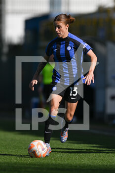 2023-03-25 - Merlo Beatrice of Inter Women and Bonanza Barbara of Inter Women during the Serie A match football between Inter Women and Juventus Women on 25 of March 2023 at Breda stadium in Sesto San Giovanni, Italy. Photo Tiziano Ballabio - INTER - FC INTERNAZIONALE VS JUVENTUS FC - ITALIAN SERIE A WOMEN - SOCCER