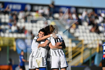 2023-03-25 - Team of Juventus Women celebrating after a goal during the Serie A match football between Inter Women and Juventus Women on 25 of March 2023 at Breda stadium in Sesto San Giovanni, Italy. Photo Tiziano Ballabio - INTER - FC INTERNAZIONALE VS JUVENTUS FC - ITALIAN SERIE A WOMEN - SOCCER