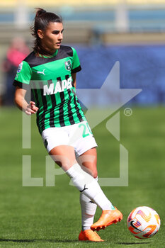 2023-03-26 - Benedetta Orsi of U.S. Sassuolo Calcio in action during the Women Serie A match between Parma Calcio 1913 and U.S. Sassuolo Calcio at Stadio Ennio Tardini on March 25, 2023 in Parma, Italy. - PARMA CALCIO VS US SASSUOLO - ITALIAN SERIE A WOMEN - SOCCER