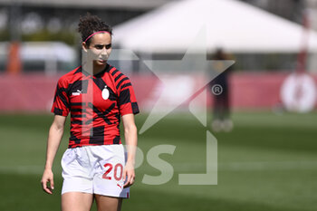 2023-04-01 - Angelica Soffia of A.C. Milan during the 21th day of the Serie A Championship Poule Scudetto between A.S. Roma Women and A.C. Milan Women at the stadio Tre Fontane on April 1, 2023 in Rome, Italy. - AS ROMA VS AC MILAN - ITALIAN SERIE A WOMEN - SOCCER