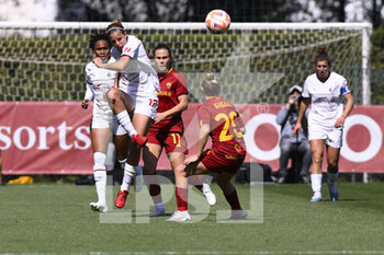 2023-04-01 - Valery Vigilucci of A.C. Milan during the 21th day of the Serie A Championship Poule Scudetto between A.S. Roma Women and A.C. Milan Women at the stadio Tre Fontane on April 1, 2023 in Rome, Italy. - AS ROMA VS AC MILAN - ITALIAN SERIE A WOMEN - SOCCER