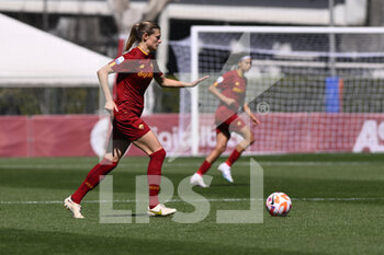 2023-04-01 - Carina Wenninger of AS Roma Women during the 21th day of the Serie A Championship Poule Scudetto between A.S. Roma Women and A.C. Milan Women at the stadio Tre Fontane on April 1, 2023 in Rome, Italy. - AS ROMA VS AC MILAN - ITALIAN SERIE A WOMEN - SOCCER