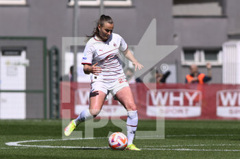 2023-04-01 - Miriam Chiara Longo of A.C. Milan uring the 21th day of the Serie A Championship Poule Scudetto between A.S. Roma Women and A.C. Milan Women at the stadio Tre Fontane on April 1, 2023 in Rome, Italy. - AS ROMA VS AC MILAN - ITALIAN SERIE A WOMEN - SOCCER