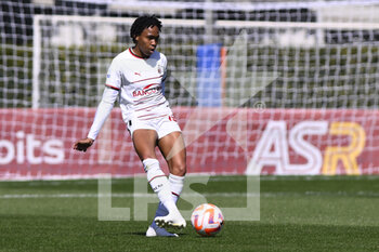 2023-04-01 - Lindsey Kimberley Thomas of A.C. Milan during the 21th day of the Serie A Championship Poule Scudetto between A.S. Roma Women and A.C. Milan Women at the stadio Tre Fontane on April 1, 2023 in Rome, Italy. - AS ROMA VS AC MILAN - ITALIAN SERIE A WOMEN - SOCCER