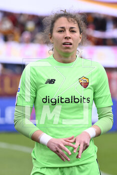 2023-04-29 - Camelia Ceasar of AS Roma Women during the 6th day of the Serie A Championship Poule Scudetto between A.S. Roma Women vs ACF Fiorentina at the stadio Tre Fontane on April 29, 2023 in Rome, Italy. - AS ROMA VS ACF FIORENTINA - ITALIAN SERIE A WOMEN - SOCCER