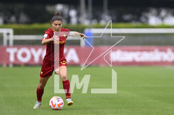 2023-04-29 - Elisa Bartoli of AS Roma Women during the 6th day of the Serie A Championship Poule Scudetto between A.S. Roma Women vs ACF Fiorentina at the stadio Tre Fontane on April 29, 2023 in Rome, Italy. - AS ROMA VS ACF FIORENTINA - ITALIAN SERIE A WOMEN - SOCCER