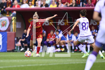 2023-04-29 - Giada Greggi of AS Roma Women during the 6th day of the Serie A Championship Poule Scudetto between A.S. Roma Women vs ACF Fiorentina at the stadio Tre Fontane on April 29, 2023 in Rome, Italy. - AS ROMA VS ACF FIORENTINA - ITALIAN SERIE A WOMEN - SOCCER