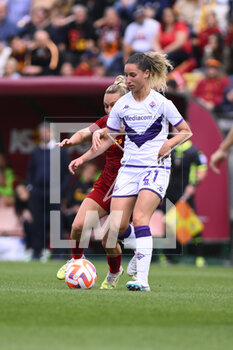 2023-04-29 - Emma Severini of ACF Fiorentina during the 6th day of the Serie A Championship Poule Scudetto between A.S. Roma Women vs ACF Fiorentina at the stadio Tre Fontane on April 29, 2023 in Rome, Italy. - AS ROMA VS ACF FIORENTINA - ITALIAN SERIE A WOMEN - SOCCER