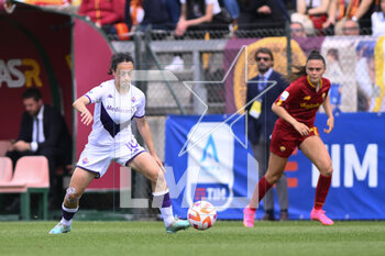 2023-04-29 - Michela Catena of ACF Fiorentina during the 6th day of the Serie A Championship Poule Scudetto between A.S. Roma Women vs ACF Fiorentina at the stadio Tre Fontane on April 29, 2023 in Rome, Italy. - AS ROMA VS ACF FIORENTINA - ITALIAN SERIE A WOMEN - SOCCER