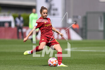 2023-04-29 - Manuela Giugliano of AS Roma Women during the 6th day of the Serie A Championship Poule Scudetto between A.S. Roma Women vs ACF Fiorentina at the stadio Tre Fontane on April 29, 2023 in Rome, Italy. - AS ROMA VS ACF FIORENTINA - ITALIAN SERIE A WOMEN - SOCCER