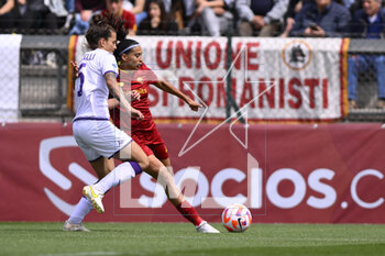 2023-04-29 - Andressa Alves of AS Roma Women during the 6th day of the Serie A Championship Poule Scudetto between A.S. Roma Women vs ACF Fiorentina at the stadio Tre Fontane on April 29, 2023 in Rome, Italy. - AS ROMA VS ACF FIORENTINA - ITALIAN SERIE A WOMEN - SOCCER