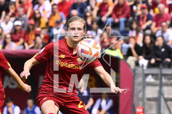 2023-04-29 - Carina Wenninger of AS Roma Women during the 6th day of the Serie A Championship Poule Scudetto between A.S. Roma Women vs ACF Fiorentina at the stadio Tre Fontane on April 29, 2023 in Rome, Italy. - AS ROMA VS ACF FIORENTINA - ITALIAN SERIE A WOMEN - SOCCER