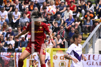 2023-04-29 - Moeka Minami of AS Roma Women during the 6th day of the Serie A Championship Poule Scudetto between A.S. Roma Women vs ACF Fiorentina at the stadio Tre Fontane on April 29, 2023 in Rome, Italy. - AS ROMA VS ACF FIORENTINA - ITALIAN SERIE A WOMEN - SOCCER