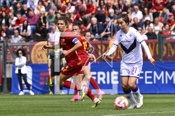 2023-04-29 - Annahita Zamanian of ACF Fiorentina during the 6th day of the Serie A Championship Poule Scudetto between A.S. Roma Women vs ACF Fiorentina at the stadio Tre Fontane on April 29, 2023 in Rome, Italy. - AS ROMA VS ACF FIORENTINA - ITALIAN SERIE A WOMEN - SOCCER