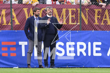 2023-04-29 - Alessandro Spugna of AS Roma Women during the 6th day of the Serie A Championship Poule Scudetto between A.S. Roma Women vs ACF Fiorentina at the stadio Tre Fontane on April 29, 2023 in Rome, Italy. - AS ROMA VS ACF FIORENTINA - ITALIAN SERIE A WOMEN - SOCCER