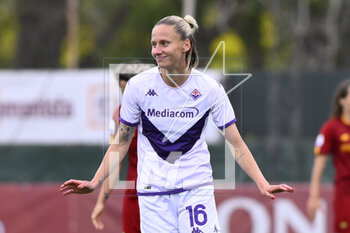 2023-04-29 - Kaja Erzen of ACF Fiorentina during the 6th day of the Serie A Championship Poule Scudetto between A.S. Roma Women vs ACF Fiorentina at the stadio Tre Fontane on April 29, 2023 in Rome, Italy. - AS ROMA VS ACF FIORENTINA - ITALIAN SERIE A WOMEN - SOCCER