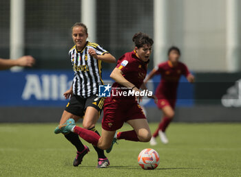2023-05-27 - Valentina Cernoia of Juventus and Norma Cinotti of As Roma Women during the Italian women’s Serie A, football match between Juventus Women and As Roma Women on 27 of May 2023 at Juventus training center in Vinovo, Turin, Italy. Photo Nderim Kaceli - JUVENTUS FC VS AS ROMA - ITALIAN SERIE A WOMEN - SOCCER