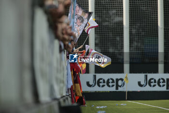 2023-05-27 - As Roma fans during the Italian women’s Serie A, football match between Juventus Women and As Roma Women on 27 of May 2023 at Juventus training center in Vinovo, Turin, Italy. Photo Nderim Kaceli - JUVENTUS FC VS AS ROMA - ITALIAN SERIE A WOMEN - SOCCER