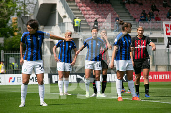 2023-04-22 - Defense placed from a corner kick (Inter) - AC MILAN VS INTER - FC INTERNAZIONALE - ITALIAN SERIE A WOMEN - SOCCER
