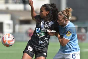 2023-06-08 - Crfistina Sena Das Neves of Pomigliano Calcio competes for the ball with Louise Eriksen of SS Lazio during the Play - Out Serie A between Pomigliano Calcio vs SS Lazio Femminile at Palma Campania Stadium - POMIGLIANO VS LAZIO FEMMINILE - ITALIAN SERIE A WOMEN - SOCCER