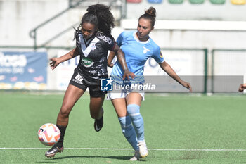 2023-06-08 - Crfistina Sena Das Neves of Pomigliano Calcio competes for the ball with Laura Condon of SS Lazio during the Play - Out Serie A between Pomigliano Calcio vs SS Lazio Femminile at Palma Campania Stadium - POMIGLIANO VS LAZIO FEMMINILE - ITALIAN SERIE A WOMEN - SOCCER