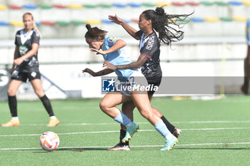 2023-06-08 - Giuseppina Moraca of SS Lazio competes for the ball with Crfistina Sena Das Neves of Pomigliano Calcio during the Play - Out Serie A between Pomigliano Calcio vs SS Lazio Femminile at Palma Campania Stadium - POMIGLIANO VS LAZIO FEMMINILE - ITALIAN SERIE A WOMEN - SOCCER