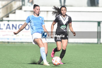 2023-06-08 - Sille Fuhlendorff of SS Lazio competes for the ball with Anna Lucia Martinez Maldonado of Pomigliano Calcio during the Play - Out Serie A between Pomigliano Calcio vs SS Lazio Femminile at Palma Campania Stadium - POMIGLIANO VS LAZIO FEMMINILE - ITALIAN SERIE A WOMEN - SOCCER