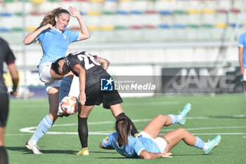 2023-06-08 - Sille Fuhlendorff of SS Lazio competes for the ball with Zhanna Ferrario of Pomigliano Calcio during the Play - Out Serie A between Pomigliano Calcio vs SS Lazio Femminile at Palma Campania Stadium - POMIGLIANO VS LAZIO FEMMINILE - ITALIAN SERIE A WOMEN - SOCCER