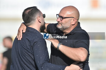 2023-06-08 - the hug at the end of the match between the president and the Pomigliano coach during the Play - Out Serie A between Pomigliano Calcio vs SS Lazio Femminile at Palma Campania Stadium - POMIGLIANO VS LAZIO FEMMINILE - ITALIAN SERIE A WOMEN - SOCCER