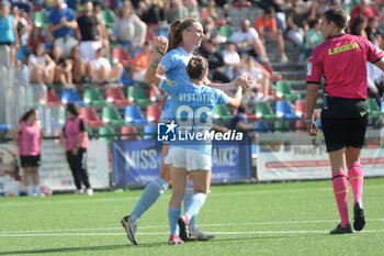 2023-06-08 - Noemi Visentin of SS Lazio and Sille Fuhlendorff of SS Lazio rejoices after goal of 0-1 during the Play - Out Serie A between Pomigliano Calcio vs SS Lazio Femminile at Palma Campania Stadium - POMIGLIANO VS LAZIO FEMMINILE - ITALIAN SERIE A WOMEN - SOCCER