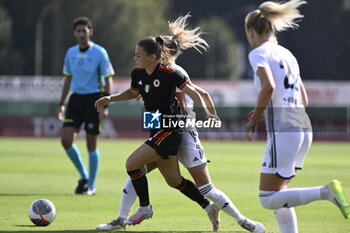 2023-09-30 - Emilie Haavi of A.S. Roma Women during the 2nd day of the Serie A Championship between A.S. Roma Women - Como Women on September 30, 2023 at the Tre Fontane Stadium in Rome, Italy. - AS ROMA VS FC COMO WOMEN - ITALIAN SERIE A WOMEN - SOCCER