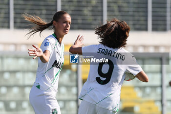 2023-10-01 - Daniela Sabatino (U.S. Sassuolo) celebrates goal. - US SASSUOLO VS POMIGLIANO WOMEN - ITALIAN SERIE A WOMEN - SOCCER