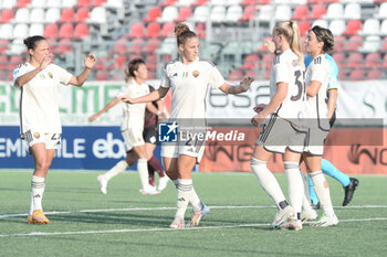 2023-10-07 - Martina Tomaselli of AS Roma celebrates after scoring goal during Serie A Women between Pomigliano CF vs AS Roma at Amerigo Liguori Stadium - POMIGLIANO WOMEN VS AS ROMA - ITALIAN SERIE A WOMEN - SOCCER