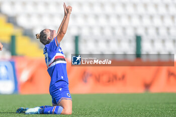 2023-10-07 - Michela Giordano (Sampdoria) celebrates after scoring a goal 1-2 - UC SAMPDORIA VS FC COMO WOMEN - ITALIAN SERIE A WOMEN - SOCCER