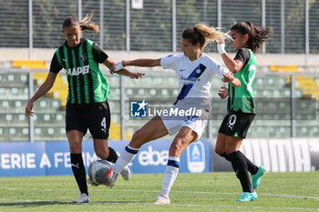 2023-10-08 - Gram Pleidrup (US Sassuolo), Michela Cambiaghi and Benedetta Orsi (US Sassuolo) - US SASSUOLO VS FC INTERNAZIONALE WOMEN - ITALIAN SERIE A WOMEN - SOCCER