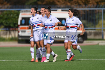 2023-10-14 - Aurora De Rita of Sampdoria Women celebrates after scoring goal - NAPOLI FEMMINILE VS UC SAMPDORIA - ITALIAN SERIE A WOMEN - SOCCER