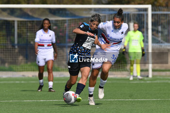 2023-10-14 - Claudia Mauri of Napoli Femminile competes for the ball with Veronica Bettelan of Sampdoria Women - NAPOLI FEMMINILE VS UC SAMPDORIA - ITALIAN SERIE A WOMEN - SOCCER