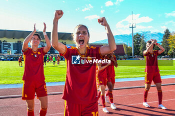 2023-11-05 - Giugliano for AS Roma celebrates win her team's during
Serie A Femminile match between Juventus and AS Roma at Stadio La Marmora, Biella - JUVENTUS FC VS AS ROMA - ITALIAN SERIE A WOMEN - SOCCER