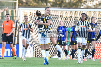 2023-11-18 - Grosso celebrates scoring her team's first goal to make the score 2-0 during Serie A Women match between Juventus and Inter at Stadio Pozzo, Biella (BI) - JUVENTUS FC VS FC INTERNAZIONALE WOMEN - ITALIAN SERIE A WOMEN - SOCCER